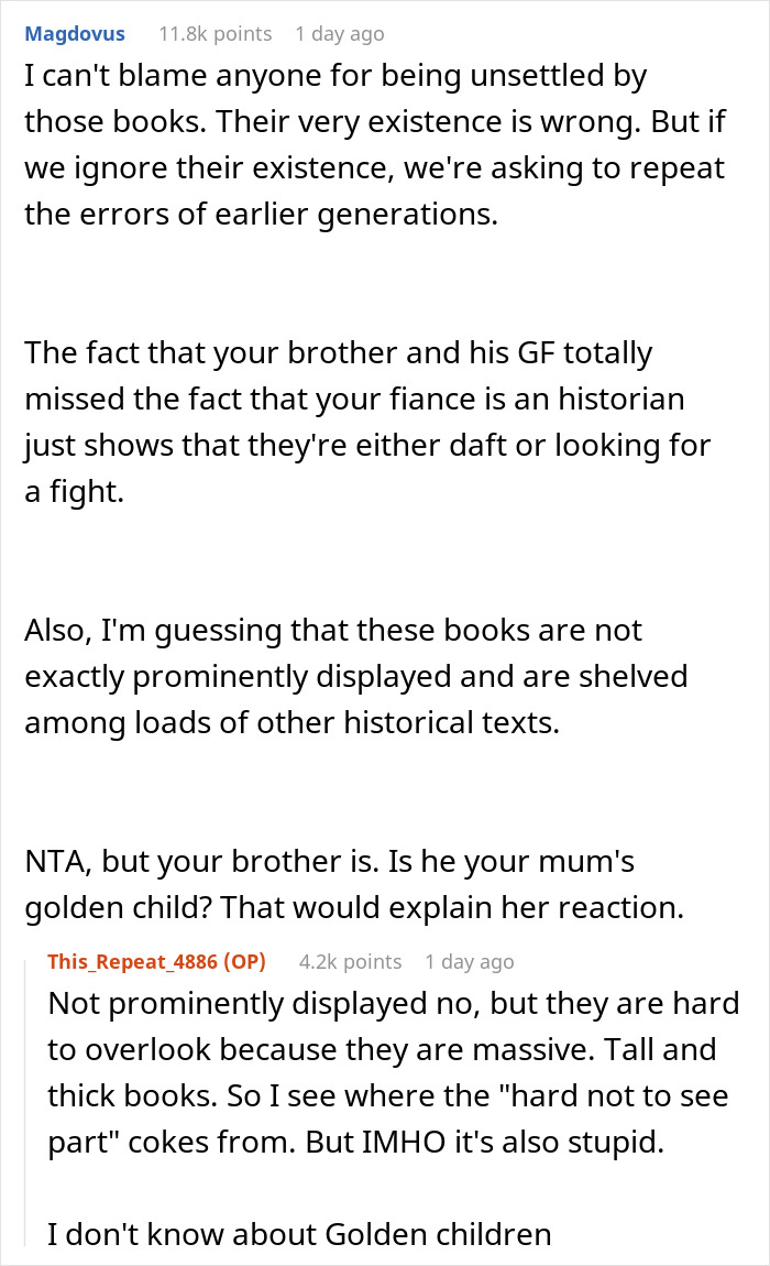 Woman Calls Her SIL And Brother “Uneducated” And Refuses To Hide Sensitive Books When They’re Over