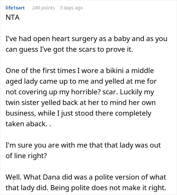 Woman Refuses To Cover Her Scar After It Triggers Her Friend At The Beach, Drama Ensues