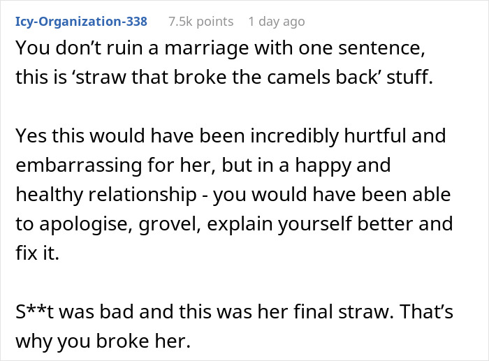 “I Broke Her”: Man Destroys Wife’s Confidence With One Sentence, She Checks Out From Relationship
