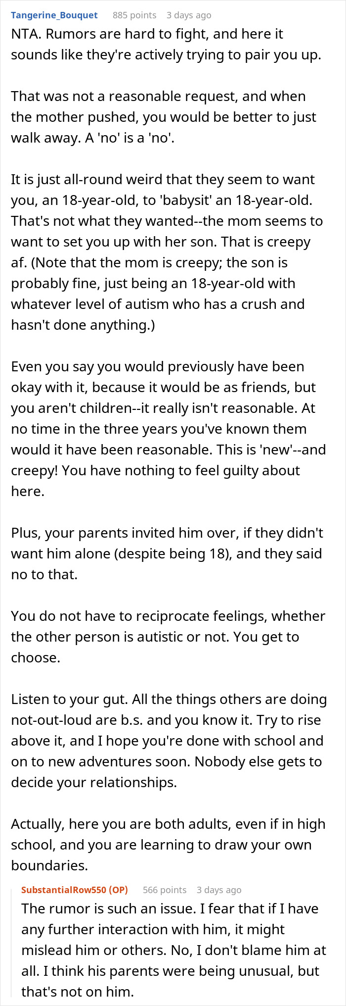 Woman Is Incredibly Enraged After 18 Y.O. Girl Refuses To Sleep Over With Her Son Of Same Age Woman Is Incredibly Enraged After 18 Y.O. Girl Refuses To Sleep Over With Her Son Of Same Age