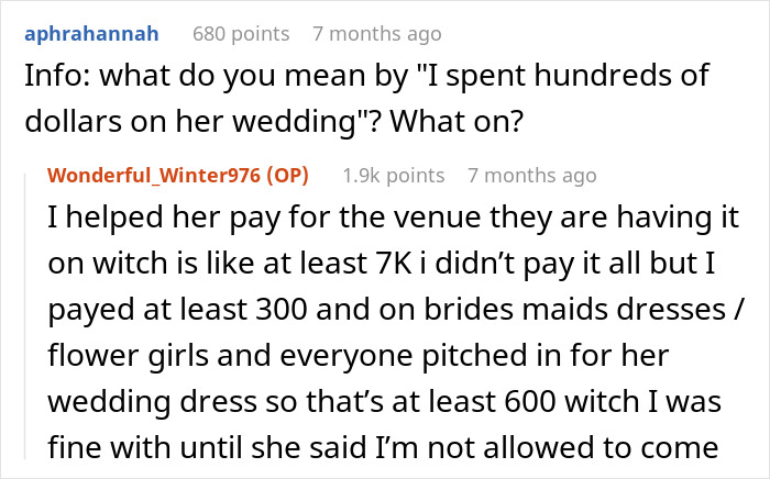 Woman Offended She Was Uninvited From Her Cousin’s Wedding With Her Ex, Tells Everyone About It Woman Offended She Was Uninvited From Her Cousin’s Wedding With Her Ex, Tells Everyone About It