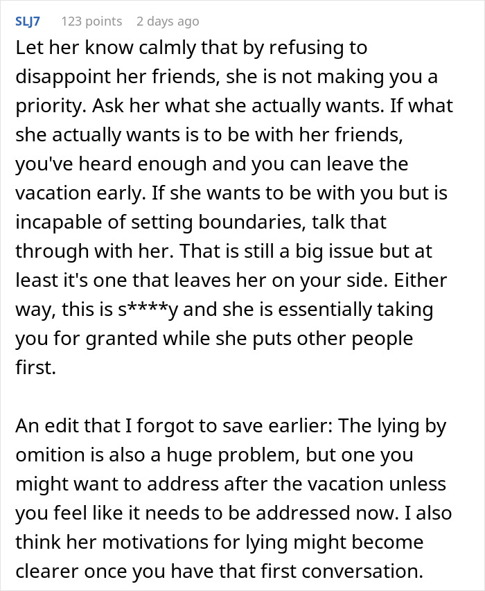 “I Finally Learned The Truth”: Man Considers Leaving GF On A Vacation Without Telling Her
