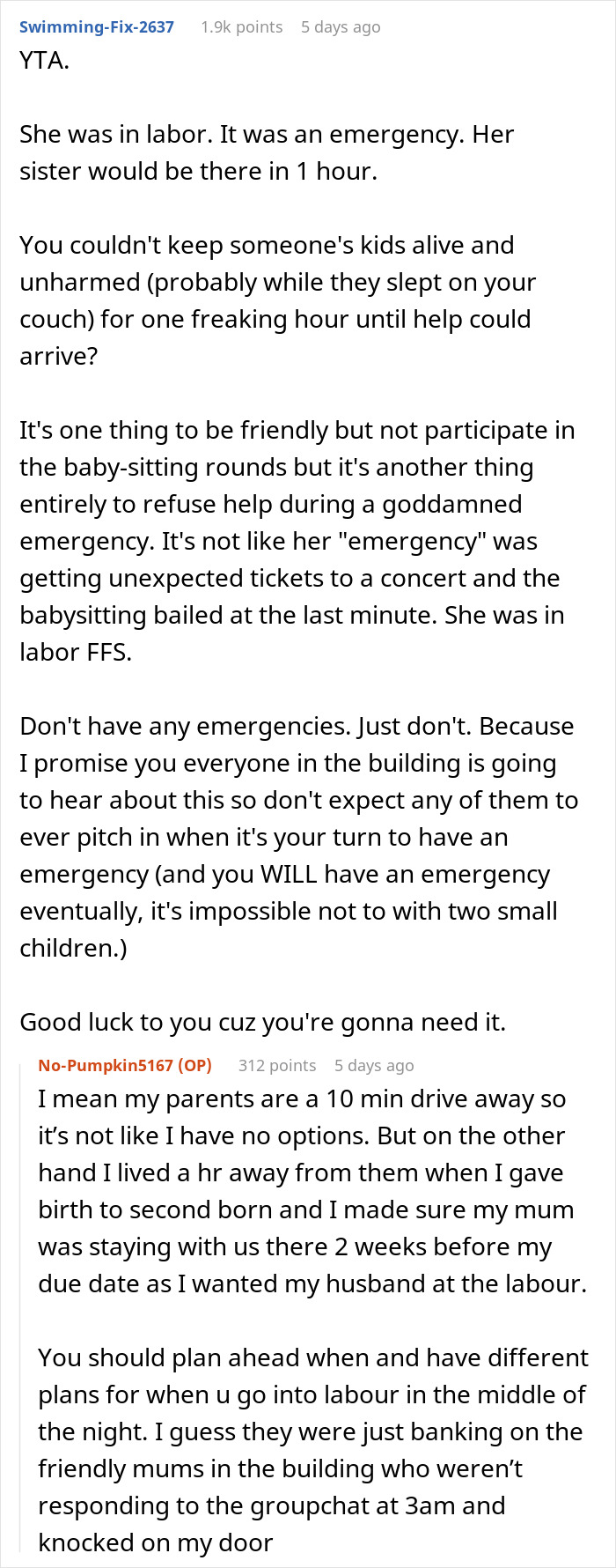 "They Call Me Evil And Rude": Couple Asks Neighbor To Take Kids At 3am, Are Shocked To Be Told ‘No’ "They Call Me Evil And Rude": Couple Asks Neighbor To Take Kids At 3am, Are Shocked To Be Told ‘No’
