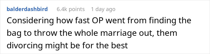 Husband Wants A Divorce After Finding Wife’s “Go Bag”, Gets A Reality Check Online Husband Wants A Divorce After Finding Wife’s “Go Bag”, Gets A Reality Check Online