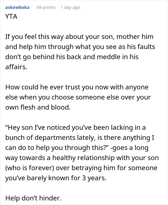 Woman Breaks Up With BF Of 3 Years After His Mom Tells Her He’s Not Gonna Change, Drama Ensues