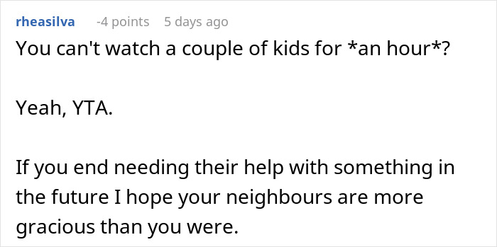 "They Call Me Evil And Rude": Couple Asks Neighbor To Take Kids At 3am, Are Shocked To Be Told ‘No’ "They Call Me Evil And Rude": Couple Asks Neighbor To Take Kids At 3am, Are Shocked To Be Told ‘No’