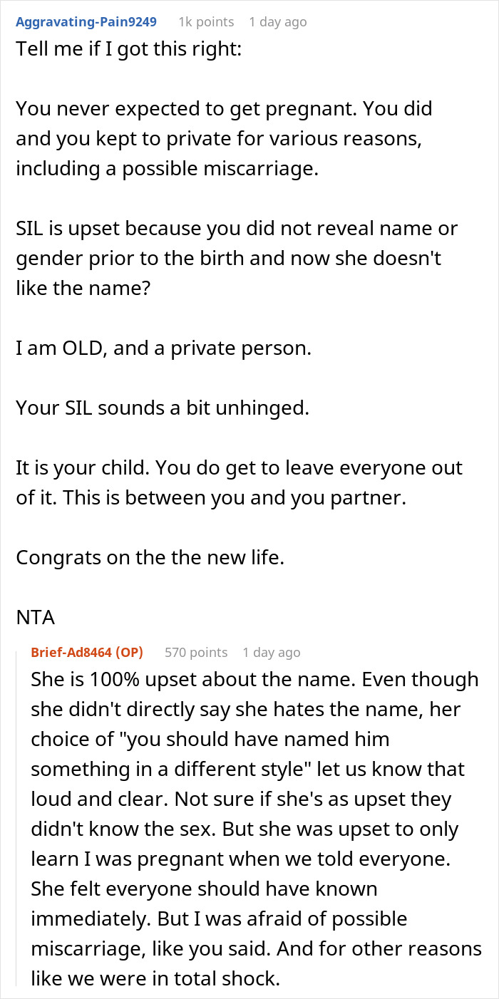 SIL Desperately Wants To Insert Herself Into Couple’s Pregnancy, Rudely Says She Feels ‘Cut Out’ SIL Desperately Wants To Insert Herself Into Couple’s Pregnancy, Rudely Says She Feels ‘Cut Out’