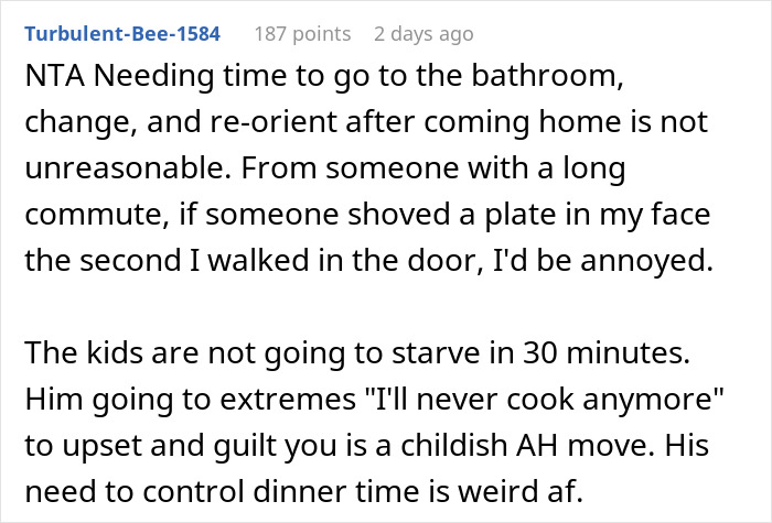 Wife Is Sick And Tired Of Husband Serving Dinner As Soon As She Walks Through The Door