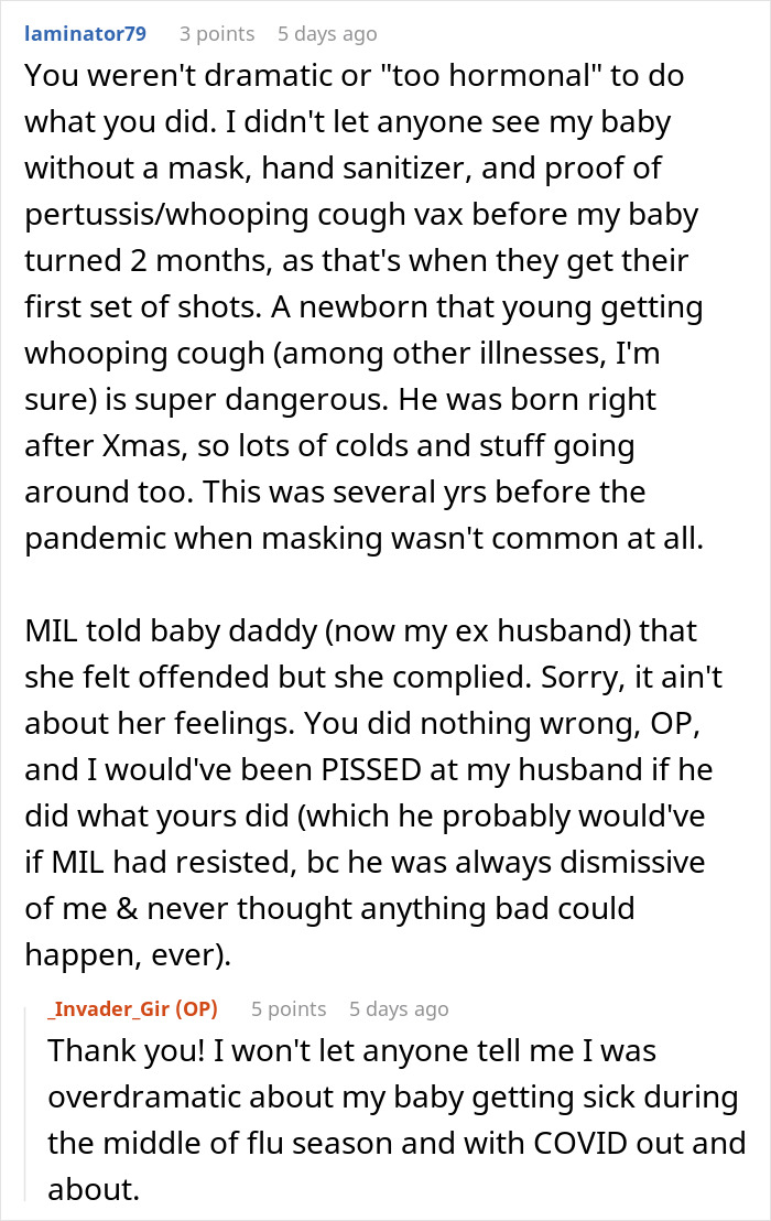 "MIL Ignored My Wishes And Got My 3-Week-Old Sick And Now I'm Leaving My Husband"