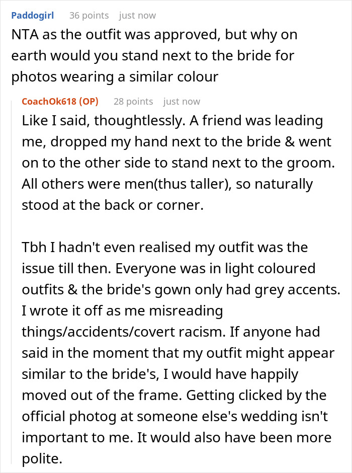 Wedding Guest Gets Bashed By The Bride For Allegedly Trying To 'Upstage' Her With Her Outfit Wedding Guest Gets Bashed By The Bride For Allegedly Trying To 'Upstage' Her With Her Outfit