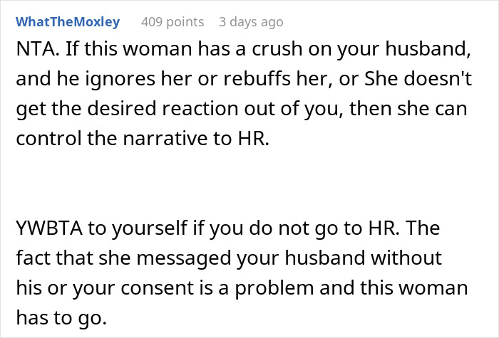 "Do You Have A Crush On My Husband?": Coworker Crosses Major Boundary, Regrets It "Do You Have A Crush On My Husband?": Coworker Crosses Major Boundary, Regrets It
