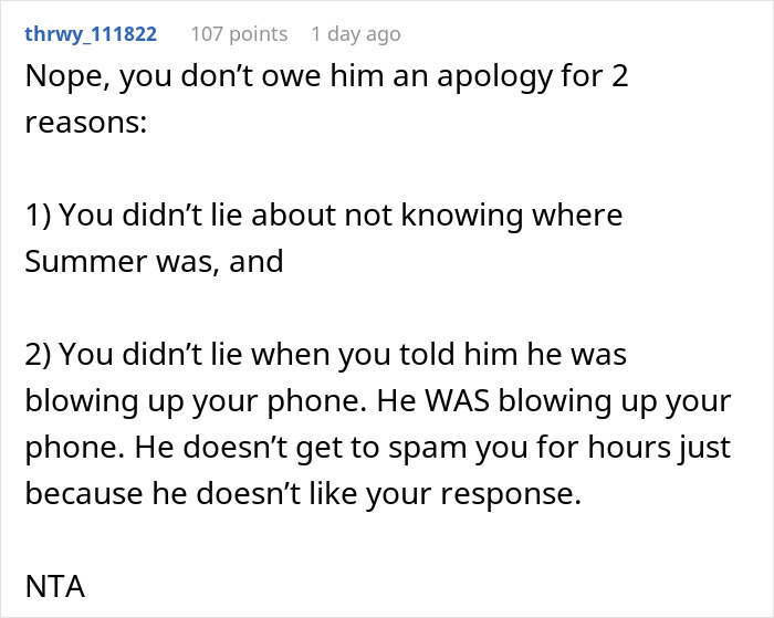 Woman Says She Won’t Apologize To Friend’s BF For Losing Her Cool After His 51st Call To Her