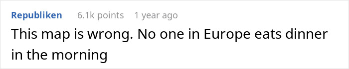 This Map Of Usual Dinner Habits In Europe Is Going Viral And People Say It’s Legit This Map Of Usual Dinner Habits In Europe Is Going Viral And People Say It’s Legit