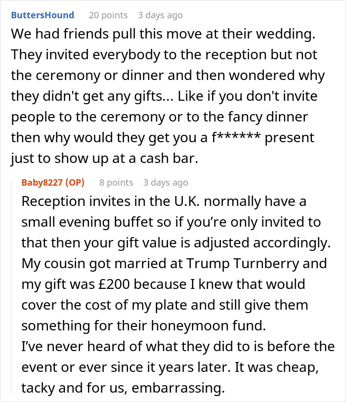 "Always Read The Wedding Invitation Small Print": 2 Guests Leave Wedding Mortified "Always Read The Wedding Invitation Small Print": 2 Guests Leave Wedding Mortified