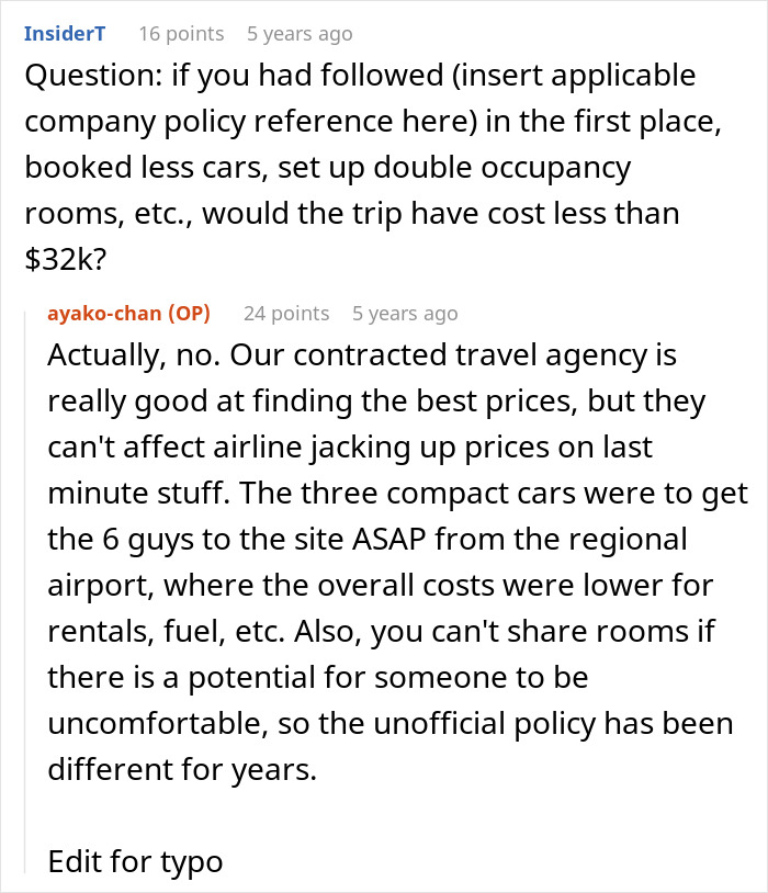 Company Thinks $35k For A Business Trip Is Absurd, Ends Up Paying Even More Company Thinks $35k For A Business Trip Is Absurd, Ends Up Paying Even More