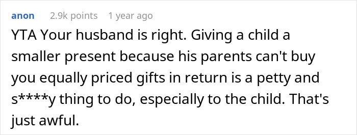 “AITA For Not Gifting My Nephew As Nice A Gift As His Cousin’s Because His Parents Are Poor?”