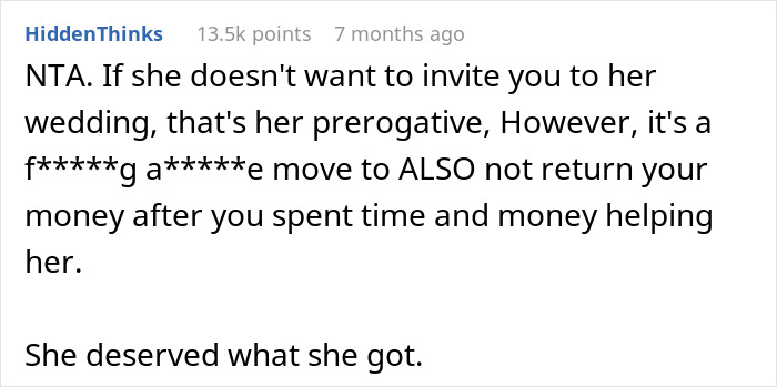 Woman Offended She Was Uninvited From Her Cousin’s Wedding With Her Ex, Tells Everyone About It Woman Offended She Was Uninvited From Her Cousin’s Wedding With Her Ex, Tells Everyone About It