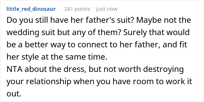 Mom Won't Lend Her Wedding Dress As Promised So That Her Daughter Can Cut It Up