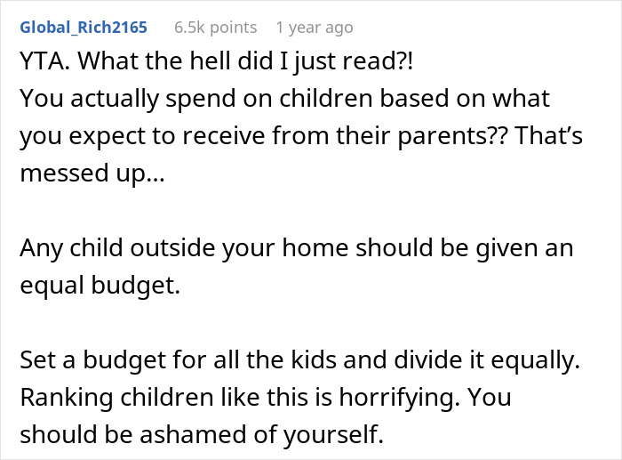 “AITA For Not Gifting My Nephew As Nice A Gift As His Cousin’s Because His Parents Are Poor?”