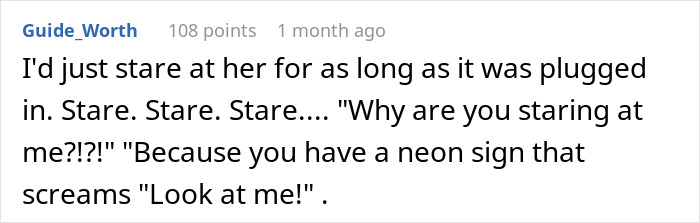 Woman Labeled Obnoxious For Using Flashy Charger That Caused A Disturbance On Overnight Flight Woman Labeled Obnoxious For Using Flashy Charger That Caused A Disturbance On Overnight Flight