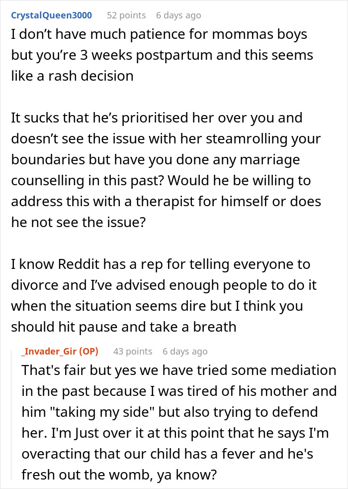 "MIL Ignored My Wishes And Got My 3-Week-Old Sick And Now I'm Leaving My Husband"