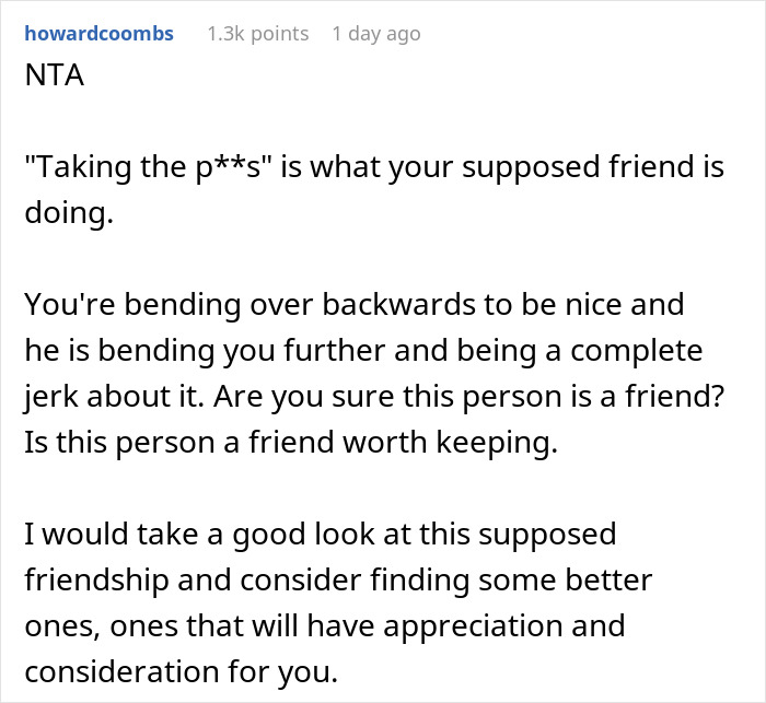 Friend Offers To Pay For Friend's B-Day Dinner, Refuses When They See Where He Chose Friend Offers To Pay For Friend's B-Day Dinner, Refuses When They See Where He Chose