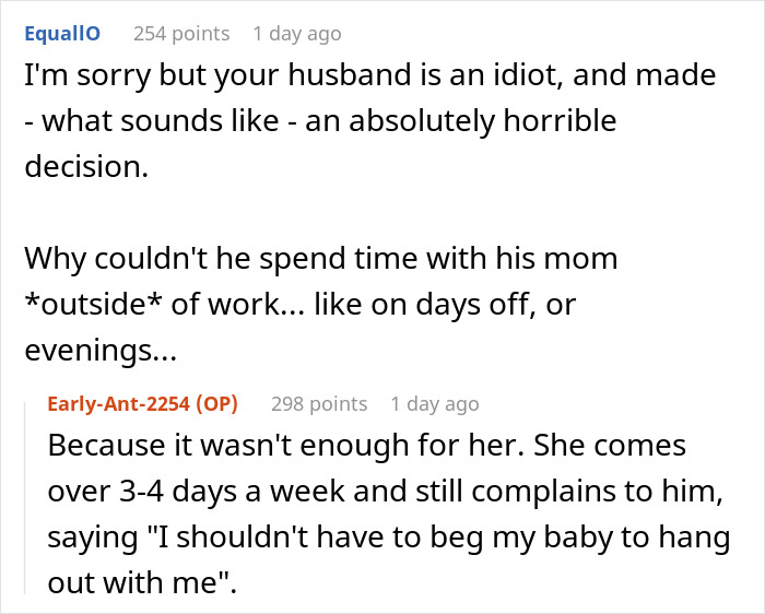 Woman Is Tired Of MIL Acting Like Her Son Is Her Husband, Decides On Divorce