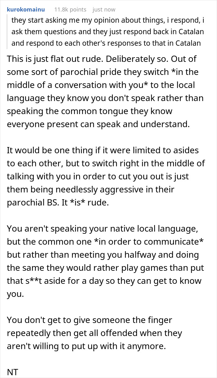 Woman’s Family Keeps Responding To Her BF In A Language That He Doesn’t Understand, He Leaves Dinner Woman’s Family Keeps Responding To Her BF In A Language That He Doesn’t Understand, He Leaves Dinner