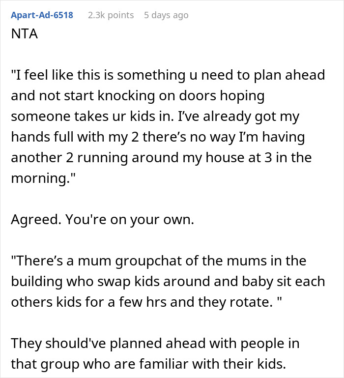 "They Call Me Evil And Rude": Couple Asks Neighbor To Take Kids At 3am, Are Shocked To Be Told ‘No’ "They Call Me Evil And Rude": Couple Asks Neighbor To Take Kids At 3am, Are Shocked To Be Told ‘No’