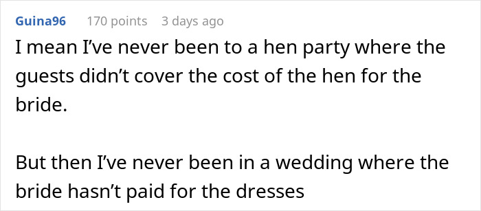 “Is It Too Much To Expect A Little Spoiling?”: Bride Upset After Covering Bachelorette Costs “Is It Too Much To Expect A Little Spoiling?”: Bride Upset After Covering Bachelorette Costs