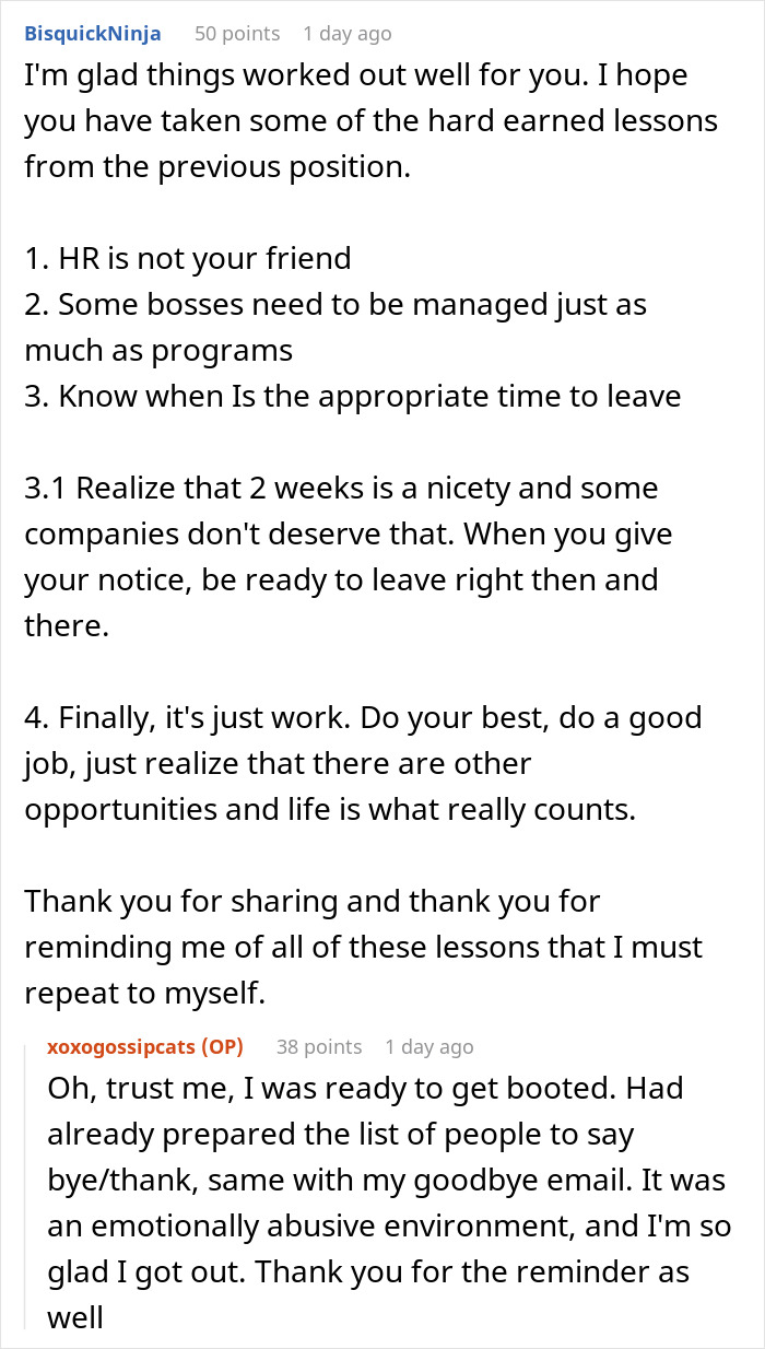 Woman Resigns After Being Removed From A Project, Watches Company Crumble Down At Her New Job Woman Resigns After Being Removed From A Project, Watches Company Crumble Down At Her New Job