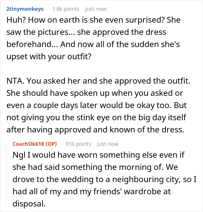 Wedding Guest Gets Bashed By The Bride For Allegedly Trying To 'Upstage' Her With Her Outfit