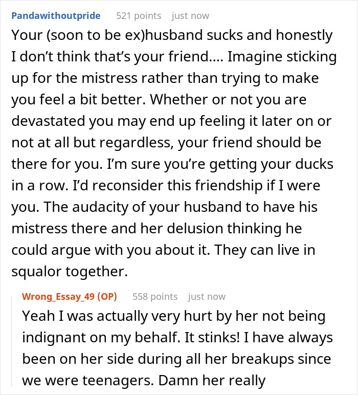  Woman Allows Husband’s Mistress To Think He Owns Her Assets, Gets Called A “Douche” By Friend