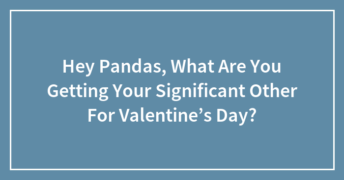 Hey Pandas, What Are You Getting Your Significant Other For Valentine’s Day? (Closed)