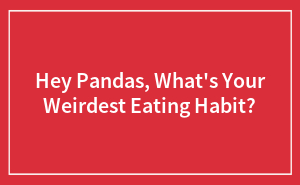 Hey Pandas, What's Your Weirdest Eating Habit?