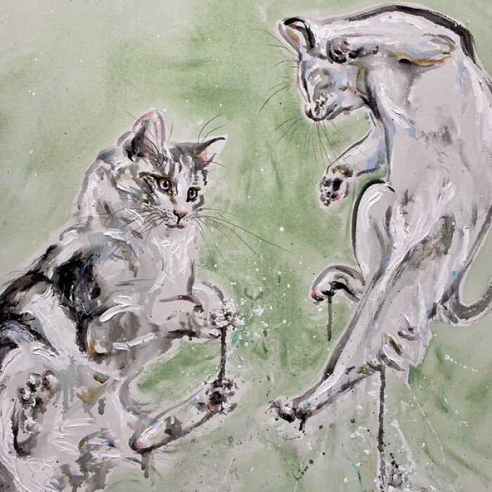 I Created The Largest Cat Painting In The World