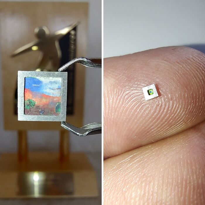 I Create The Smallest Painting In The World (16 Pics)