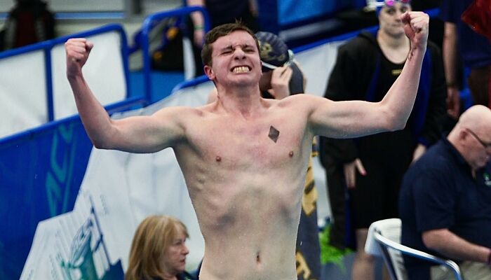 Swimmer Loses First-Place Title After His Celebration Broke The Rules