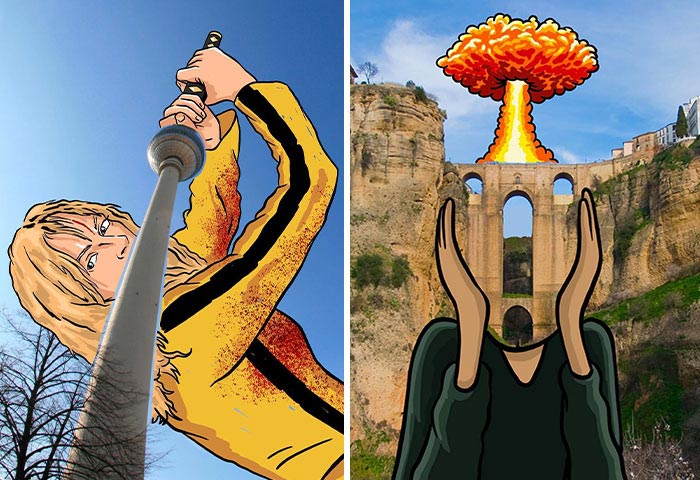 65 Creative Illustrations Drawn On Scenic Photos By Robin Yayla (New Pics)