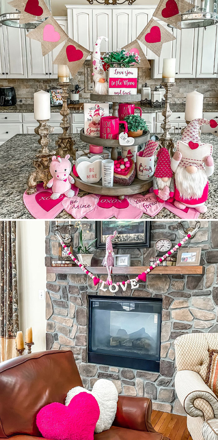 Love Is In The Air. I've Been Patiently Waiting To Put Up My Valentine's Day Decorations. January Just Seemed Too Early, But I'm All In For February