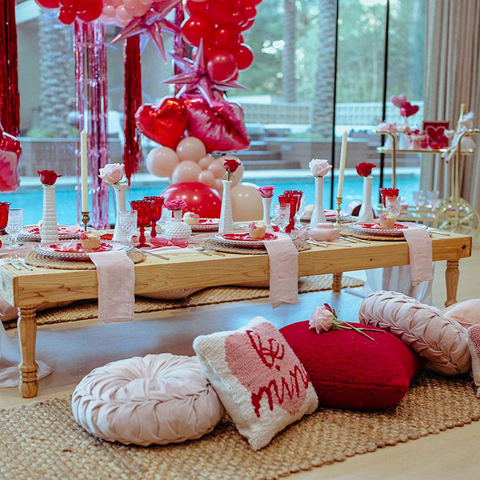Looking Forward For This Galentine's Party. Love The Decor