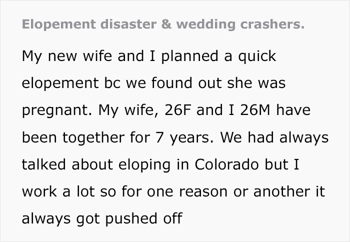 Couple's Secret Wedding Turns Into True Disaster As Bride's Toxic Relatives Break Into The Ceremony Couple's Secret Wedding Turns Into True Disaster As Bride's Toxic Relatives Break Into The Ceremony