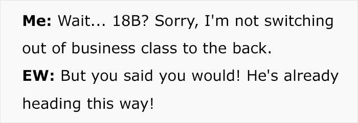 “Are You Kidding Me?”: Man Refuses To Give Up Business Class Seat Over Entitled Woman’s Demands “Are You Kidding Me?”: Man Refuses To Give Up Business Class Seat Over Entitled Woman’s Demands