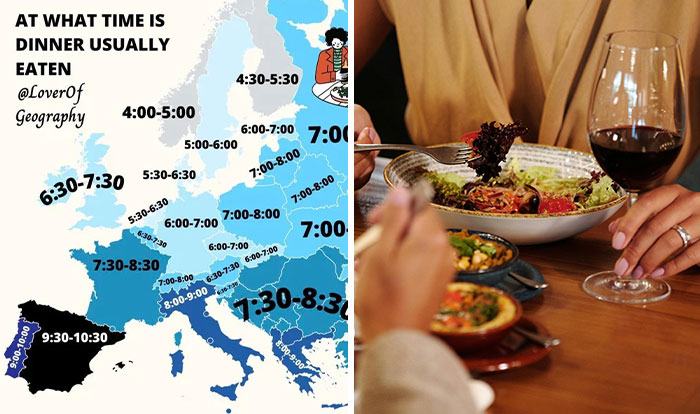 This Map Of Usual Dinner Habits In Europe Is Going Viral And People Say It’s Legit