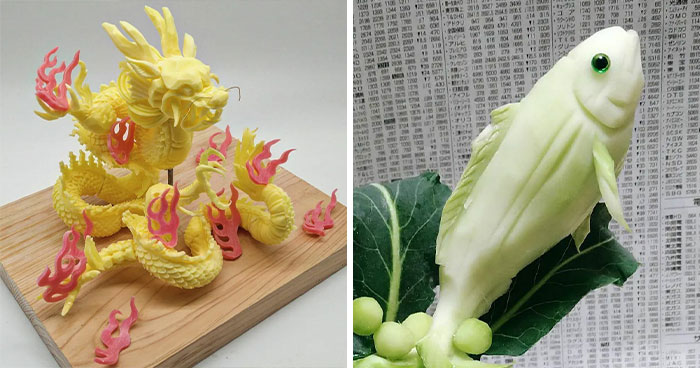 This Japanese Artist Creates Delicate Food Art, And Here Are 30 Of The Best Pieces