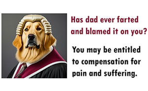 11 Humorous Ads Featuring A Dog Offering Attorney Services To All Canines In Need