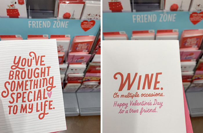 Imagine Getting A Valentine's Card From The "Friend Zone" Section