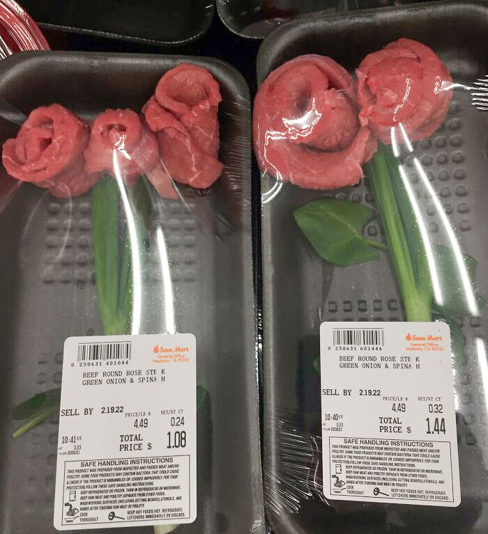 Beef Roses For Valentine’s Day