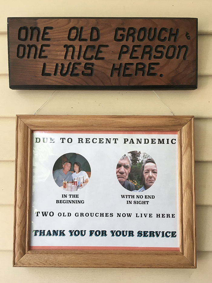 My Grandparents Have Had This Wooden Sign Hanging On Their Porch Since The 90s... Today, Grandma Finally Snapped
