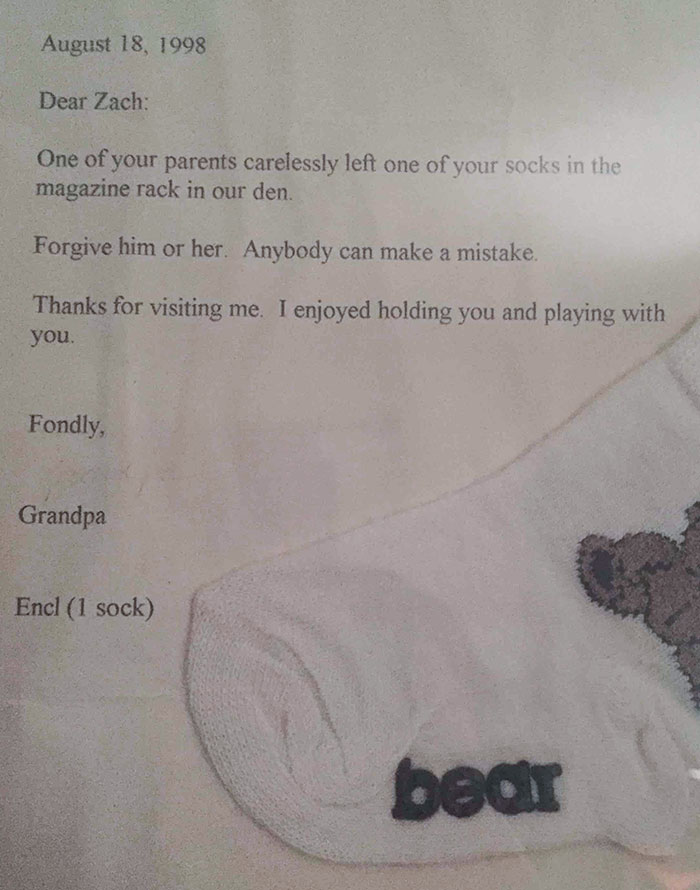 My Grandfather Sent Me A Very Formal Letter When I Was A Baby